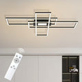 Dimmbare LED-Deckenleuchte, geeignet für Wohnzimmer – Wohnzimmerlampe, mit Fernbedienung, modernes Design, Dreirahmen-Schlafzimmerlampe, mit Memory-Funktion, geeignet für Schlafzimmer Küche